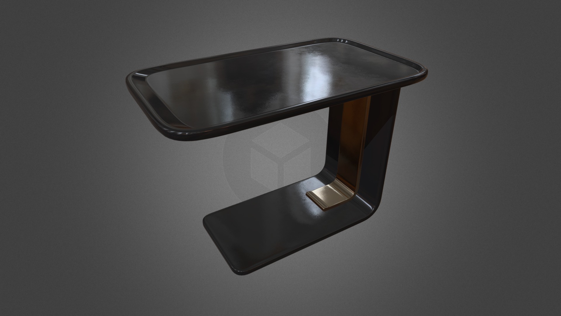 3D model Sacristain Side Table by Christian Liaigre - This is a 3D model of the Sacristain Side Table by Christian Liaigre. The 3D model is about a close-up of a light fixture.
