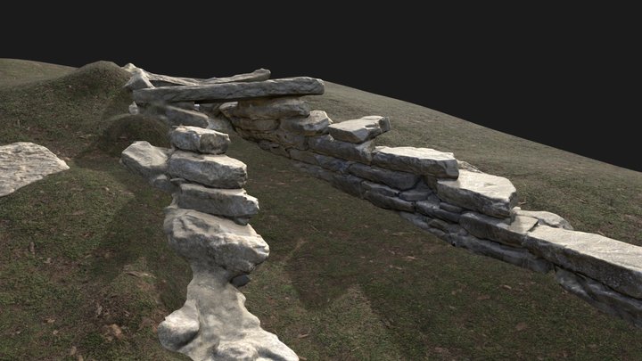 Tomba dei Giganti Muttas Nieddas 3D Model