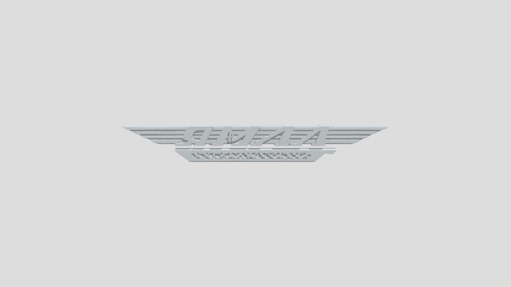 Yamal logo with stylized wings 3D Model