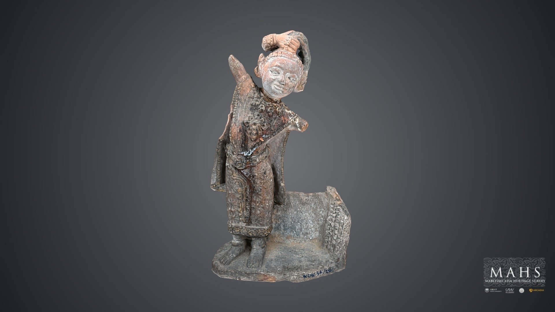 Phra Mae Thorani (Mother Earth goddess) Statue - Download Free 3D model ...
