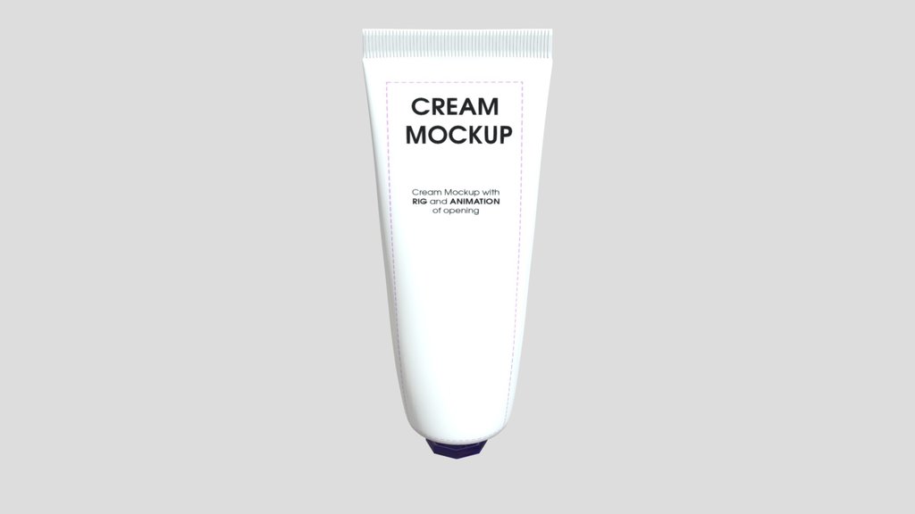 Cream Tube Mockup