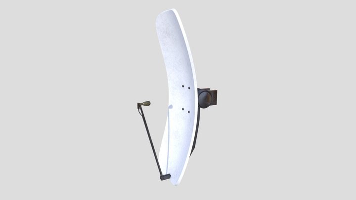 Tall Satellite Dish 3D Model