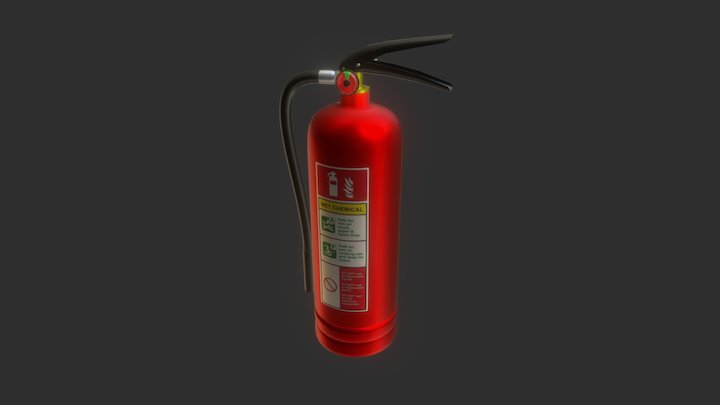 Fire Extenguisher - Wet Chemical 3D Model