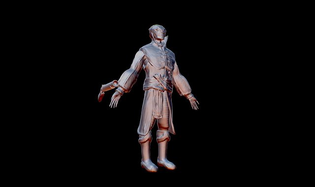 WIP - Aristocratic Alien 3D Model