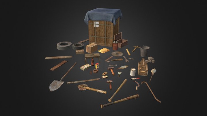 Props, Tools, Weapons & Consumables [PSX-PS2] 3D Model