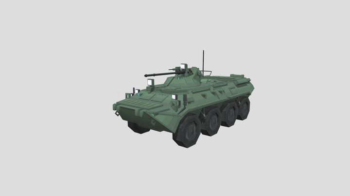 BTR 80A 3D Model