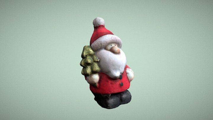 Porcelain Santa Claus 3D-Scan 3D Model