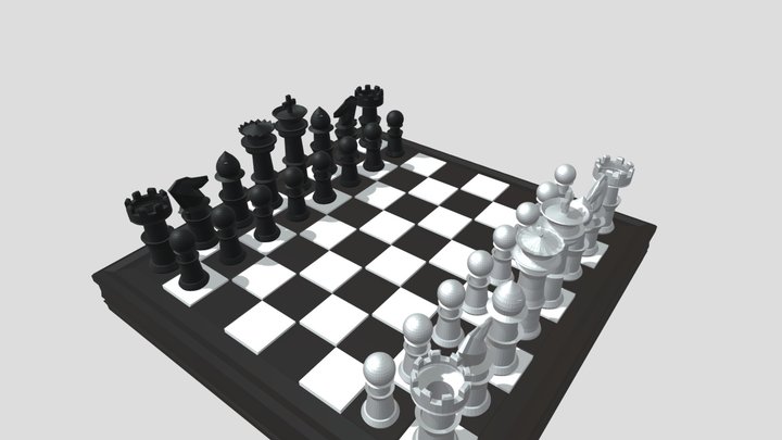 Chess set model 3D Model
