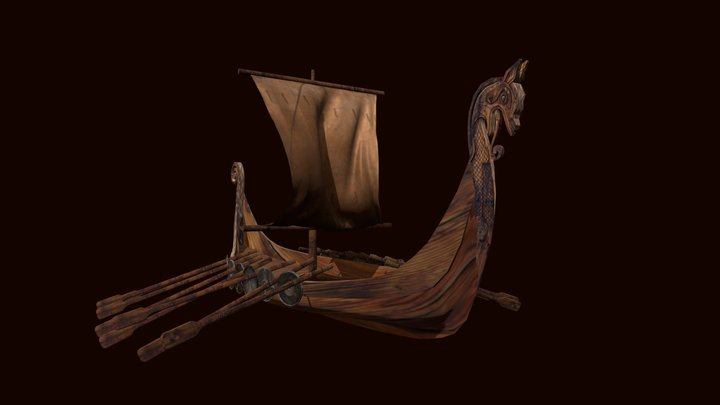 viking ship 3D Model