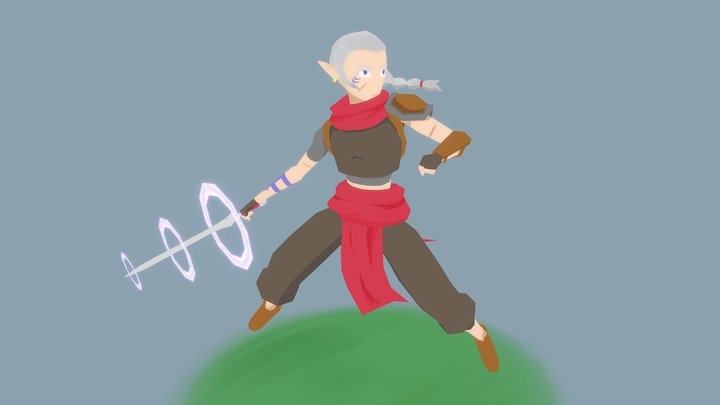 Kinoko - The Magic Warrior 3D Model