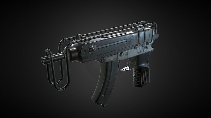 Skorpion vz. 61 3D Model