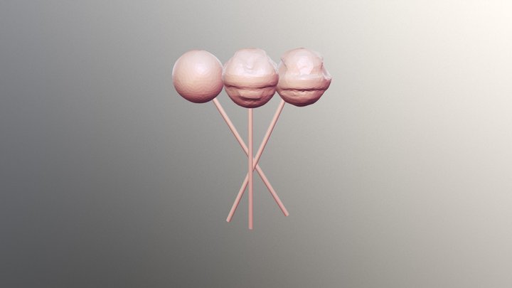 Happy Lollipop 3D Model