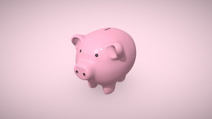 Piggy Bank Toy 3D Model