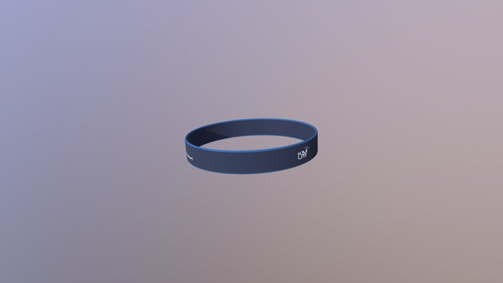wristband-sit-blue 3D Model