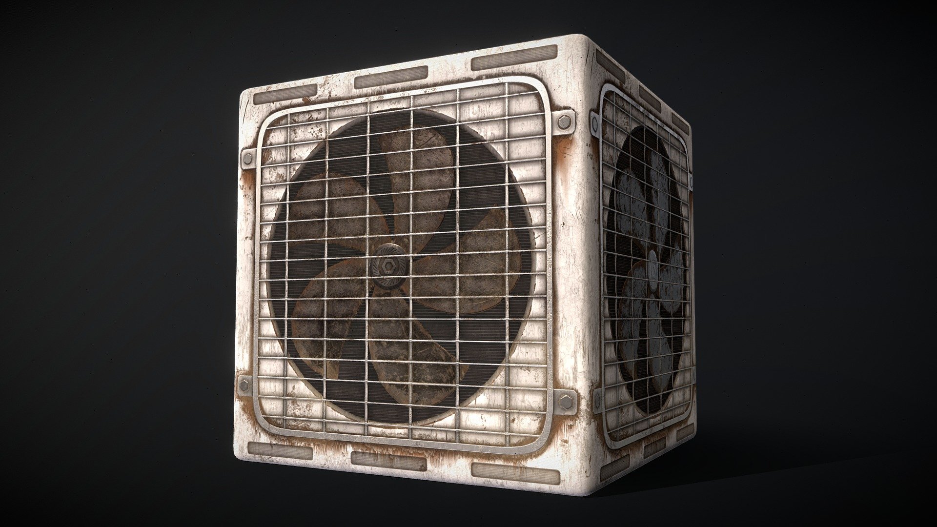 Rusty air conditioner PBR material 3D model by VenesArt [2028ea7