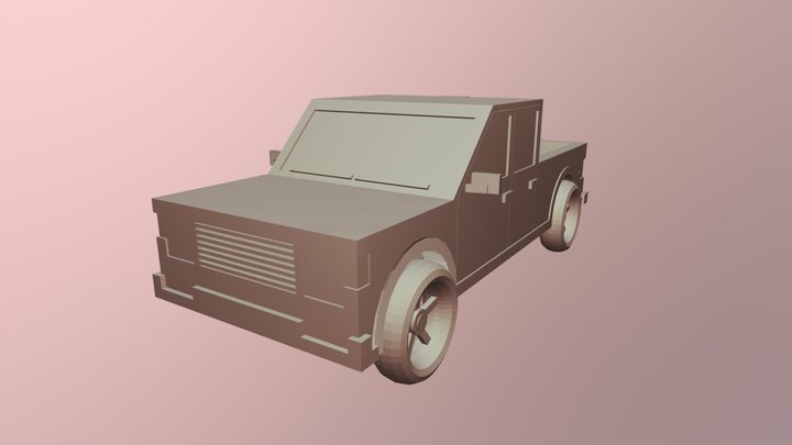 Primitive Truck 3D Model