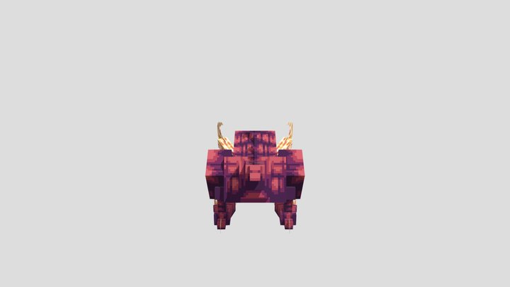 Voxel Alien Monster 3D Model