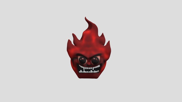 Raging Emoji 3D Model