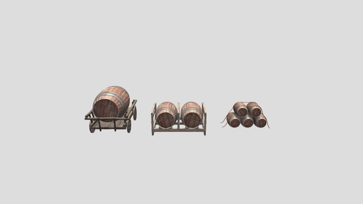 Barrel_fbx 3D Model
