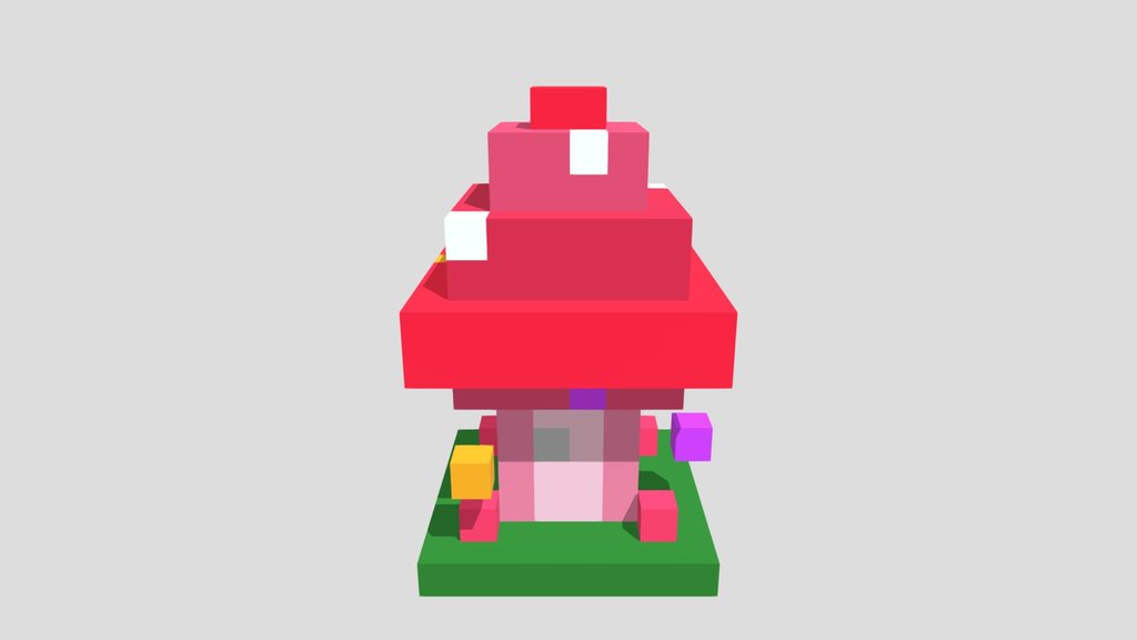 Glitter Mushroom - Voxel 32x32 (Animated)
