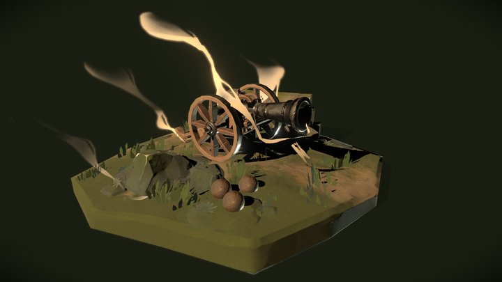 [Student Work] Artillery Cannon 3D Model