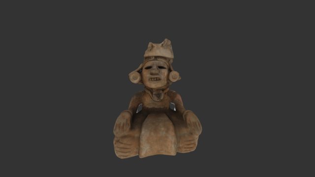 Clay Funerary Figure, Mexico 3D Model