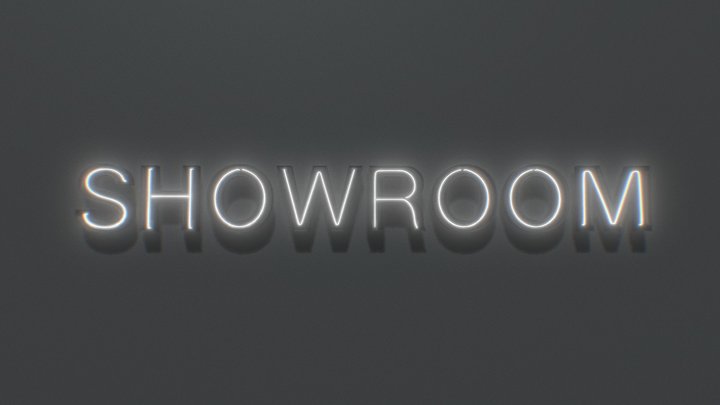 Showroom - Neon Sign 3D Model