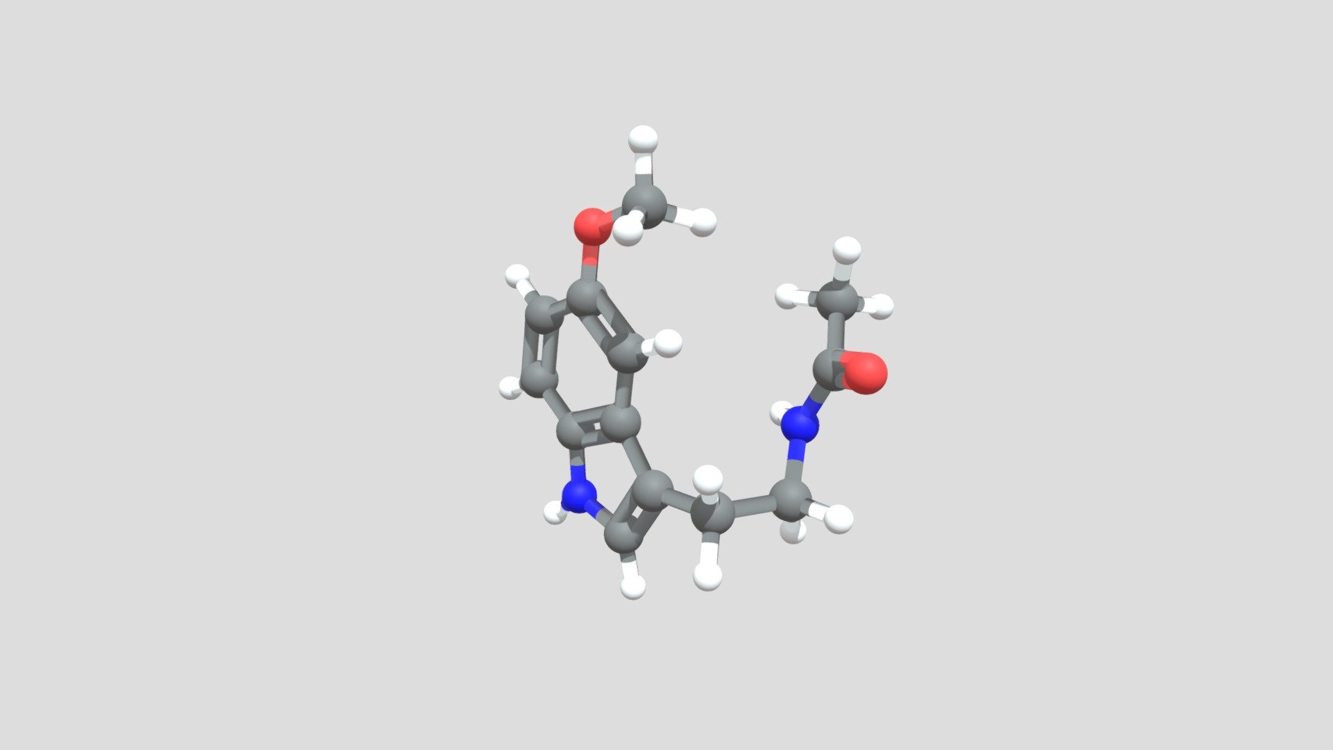 Melatonin - Download Free 3D model by ChemDavid [202c186] - Sketchfab