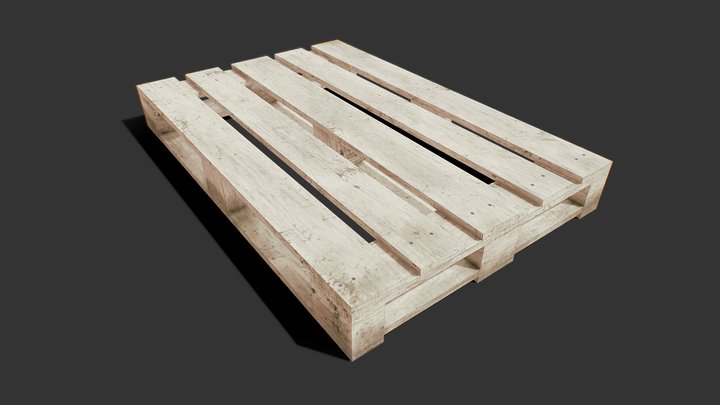 Wooden Pallet for Blender 3D Model