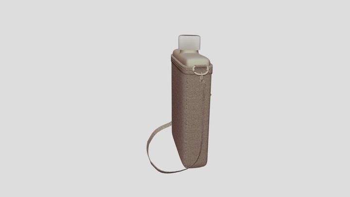 Water Bottle With Bag 3D Model
