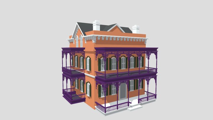 New Orleans Home By DasMustang 3D Model