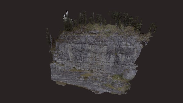 Moose Mountain - Painted Wall Crag 3D Model