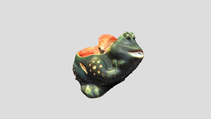 Frog salt lamp 3D Model