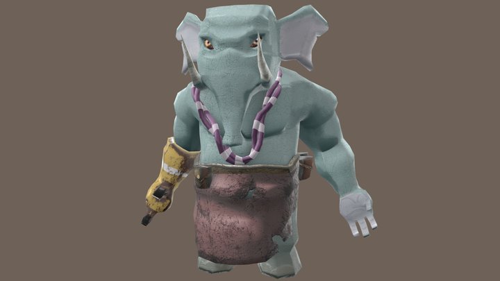 Mammut- Elephant Creature 3D Model