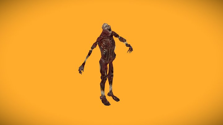 Fast Zombie 3D Model