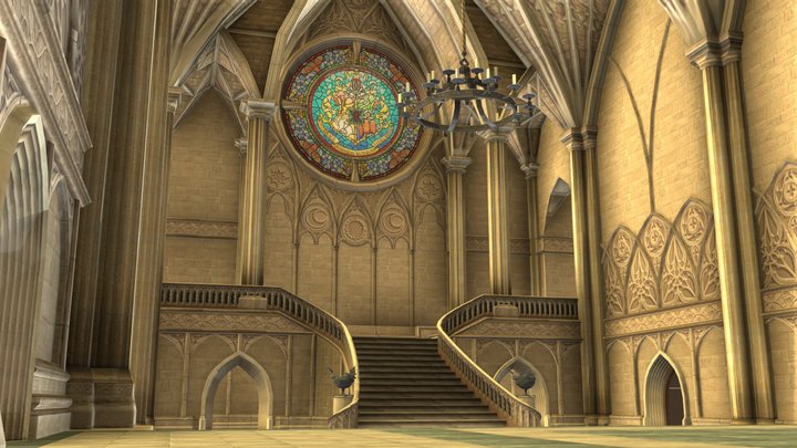 Hogwarts Grand Hall 3D Model