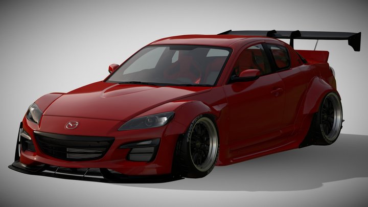 2017 Pandem Mazda RX-8 V1 Aero Kit – Kostenloses 3D-Modell STL