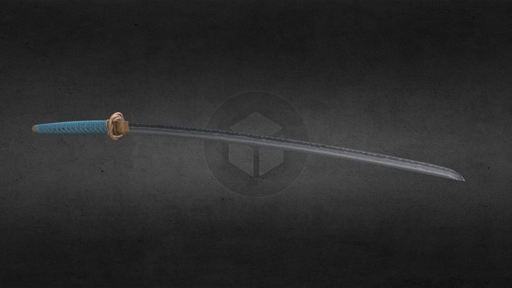 Japanese katana sword 3D Model