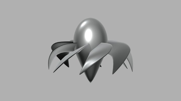8blade 45degree propeller design 3D Model