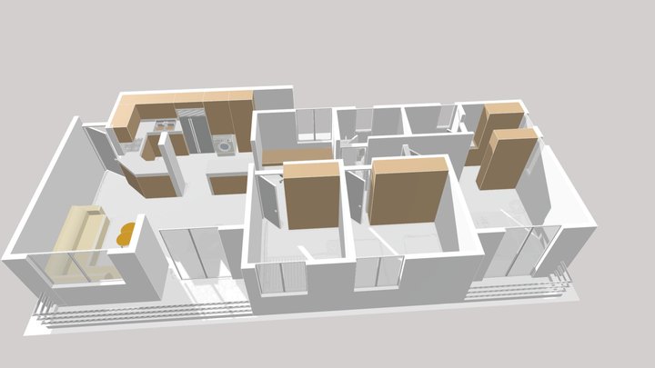 Apartamento Multifamiliar Cambulos y Gualandayes 3D Model