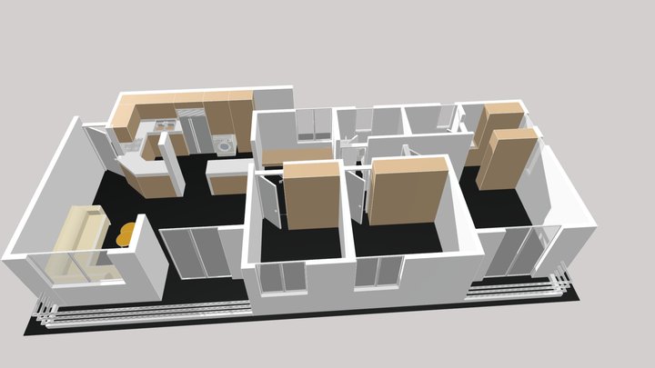 Apartamento Multifamiliar Cambulos y Gualandayes 3D Model