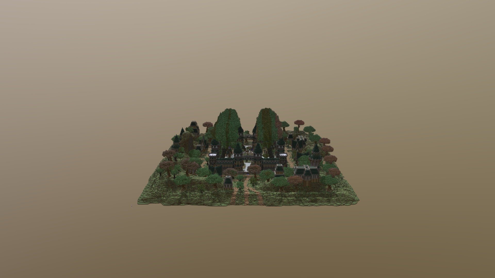 Woodland Factions Spawn - 3D model by PixelMine [203a8e4] - Sketchfab
