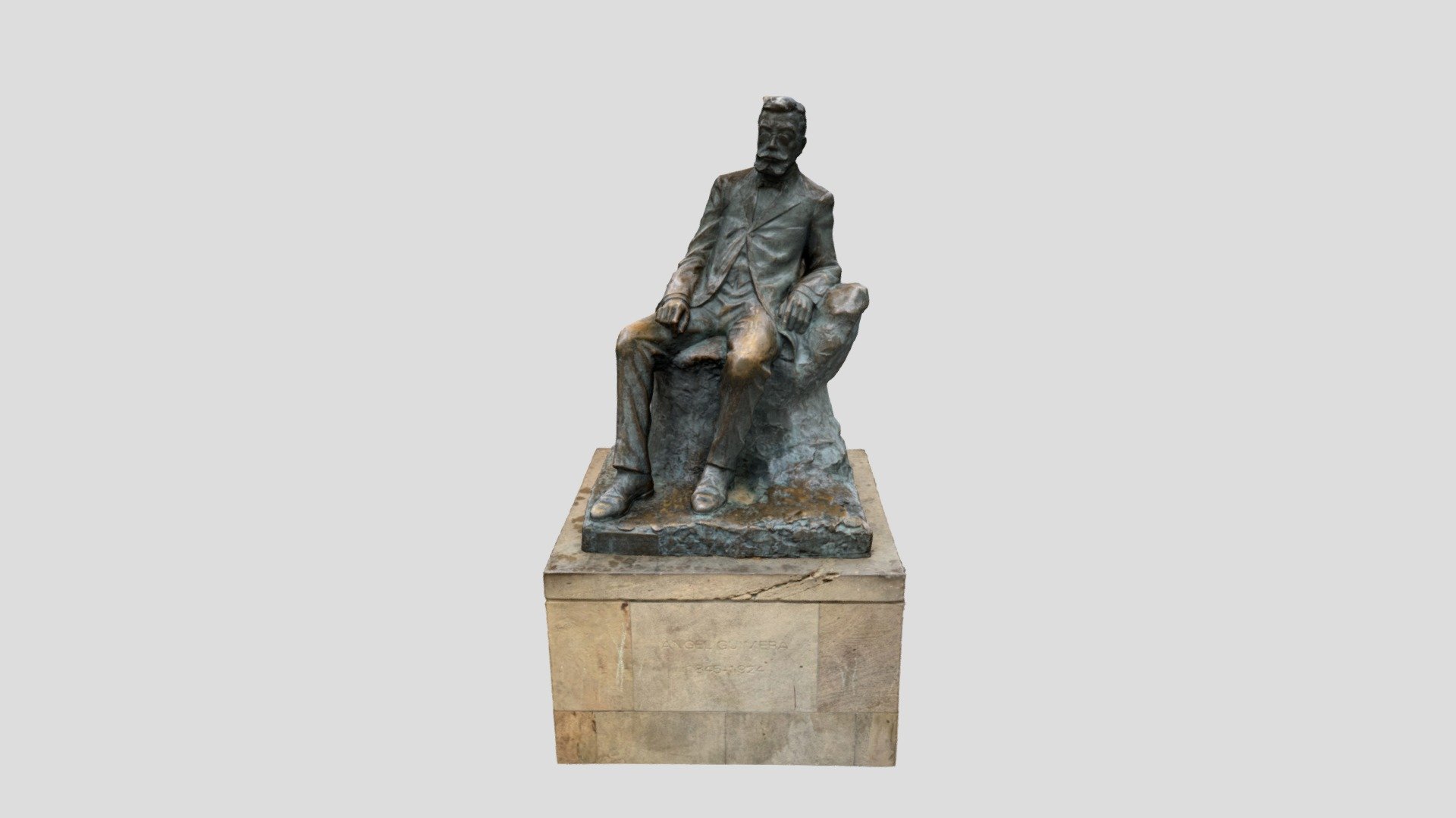 Àngel Guimerà sculpture.Barcelona — Sketchfab embed 3D viewer