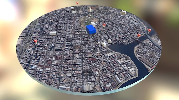 Mapa Virtual La Boca 3D Model