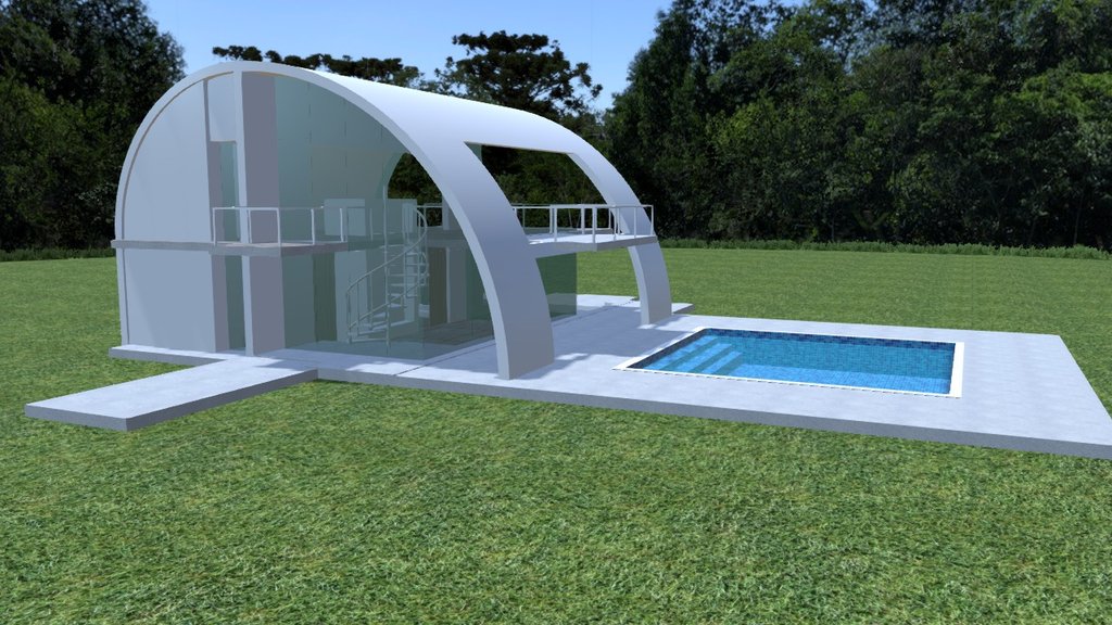 Fibonacci House 2 - 3D model by andrejunqueira [203c888] - Sketchfab