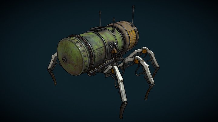 Rustborn FuelRobot 3D Model