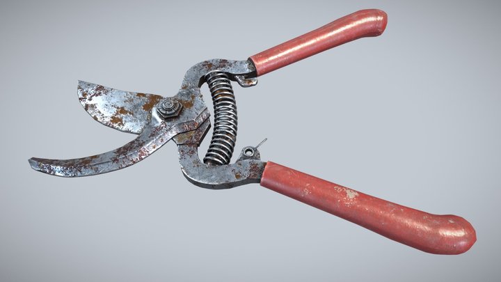 Garden Scissors 3D Model