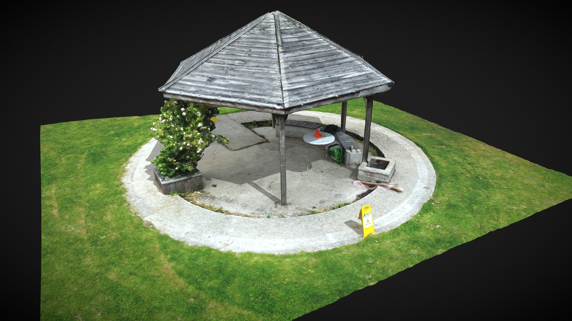 Modèle 3D d'un Abri - Arboretum de Montgeon