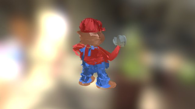 Tiltbrush Sketch - Mario - Super Smash Bros 3D Model