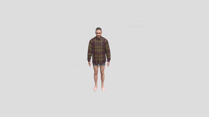 Carl -Medium - 80KG 3D Model